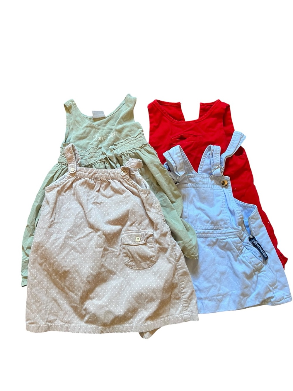 Mixed Girls Dress Pack - Red, Mint, Cream, Light Blue size 12-18 months